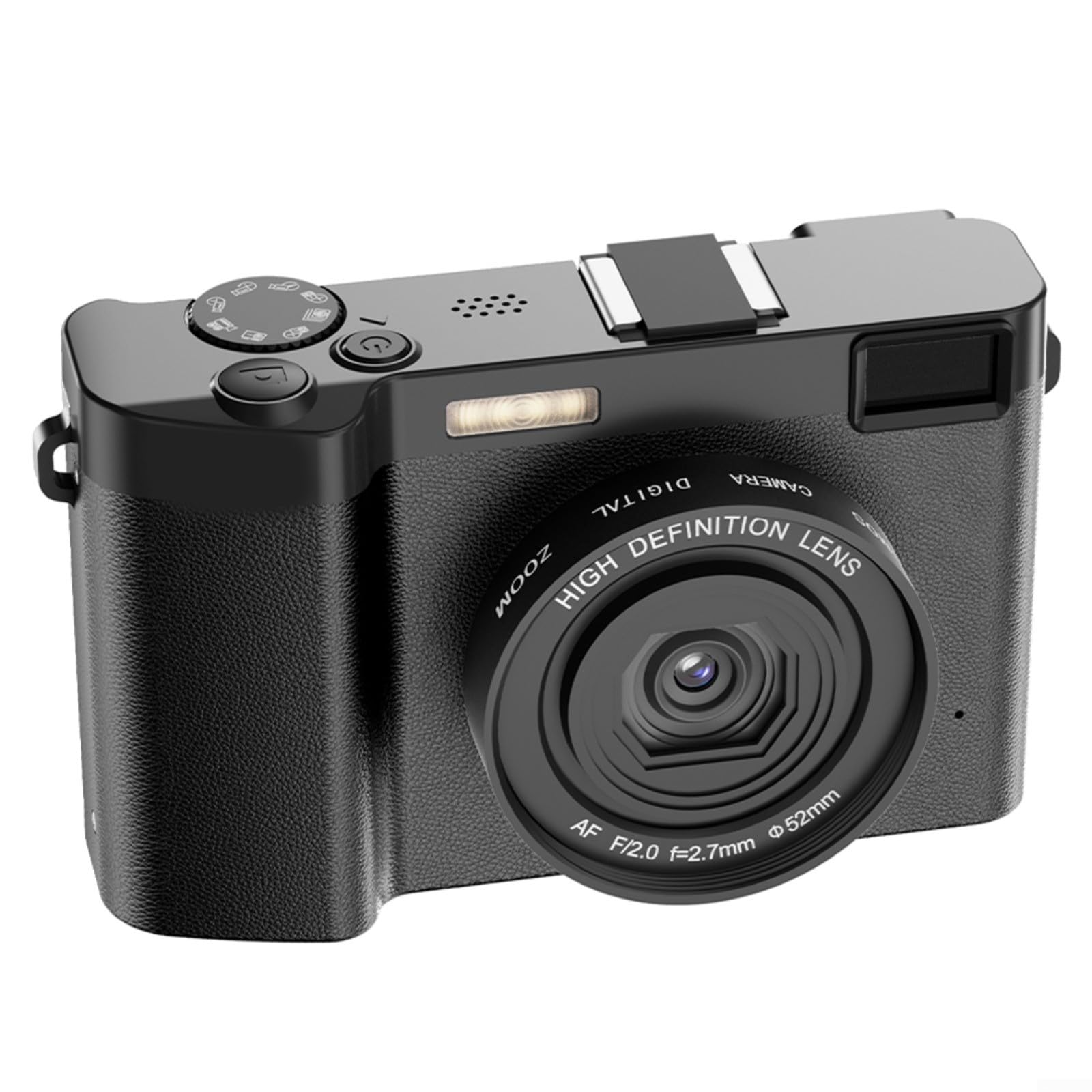 LVYXON 5K Digital Camera with WiFi & Auto Focus - 18X Zoom Vlogging Camera with 6-Axis Anti-Shake, 3.0