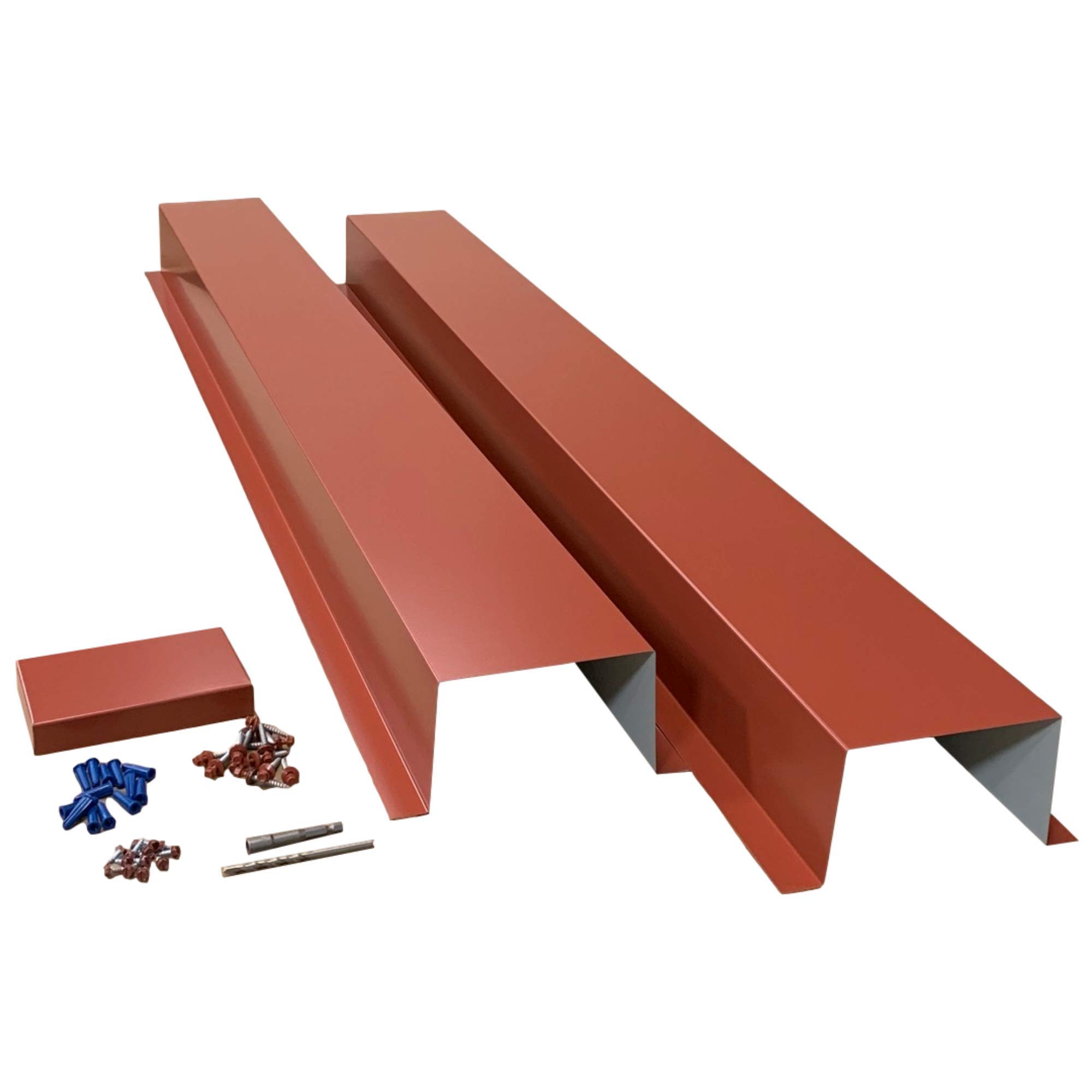EAGLE 1 Metal Line Set Cover Kit for Mini Split & Central AC Heat Pump - 4x4 Barn Red - Durable HVAC Protection for Indoor/Outdoor Use - Home, Office, Commercial Installation
