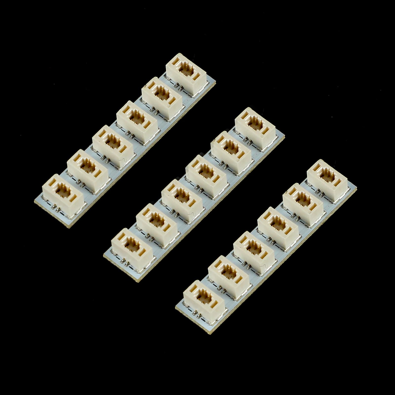BRIKSMAX 6-Port LED Light Expansion Board for DIY Lego & MOC Building Blocks - Version 2.0 (3-Pack) - Perfect for Lego City, Star Wars & Technic Lighting Projects
