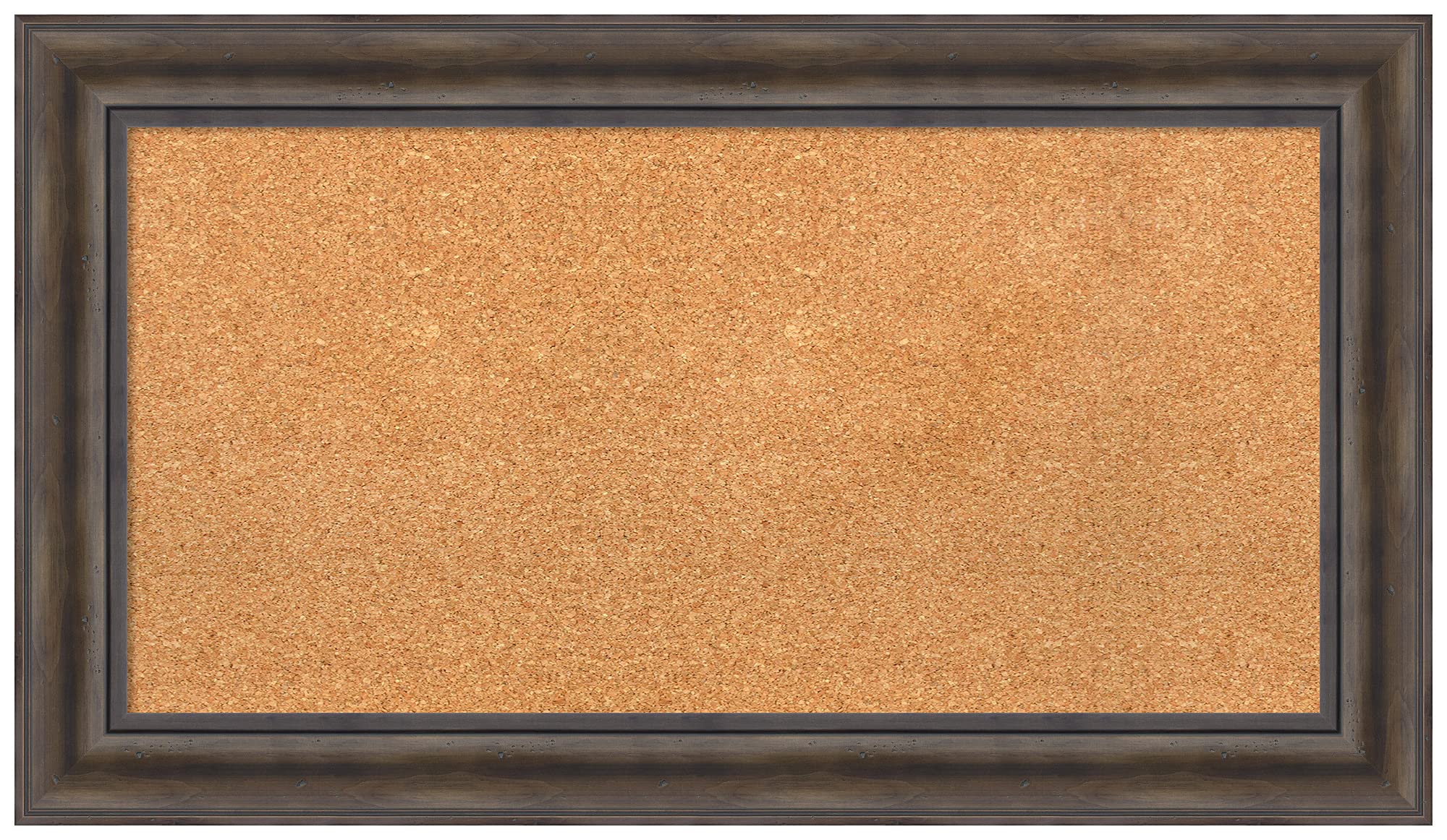 Natural Custom Cork Bulletin Board 37x21 Inches - Rustic Pine Wood Frame - Pin Board for Office, Home & School Organization - Various Sizes Available - Perfect for Notes, Photos & Reminders