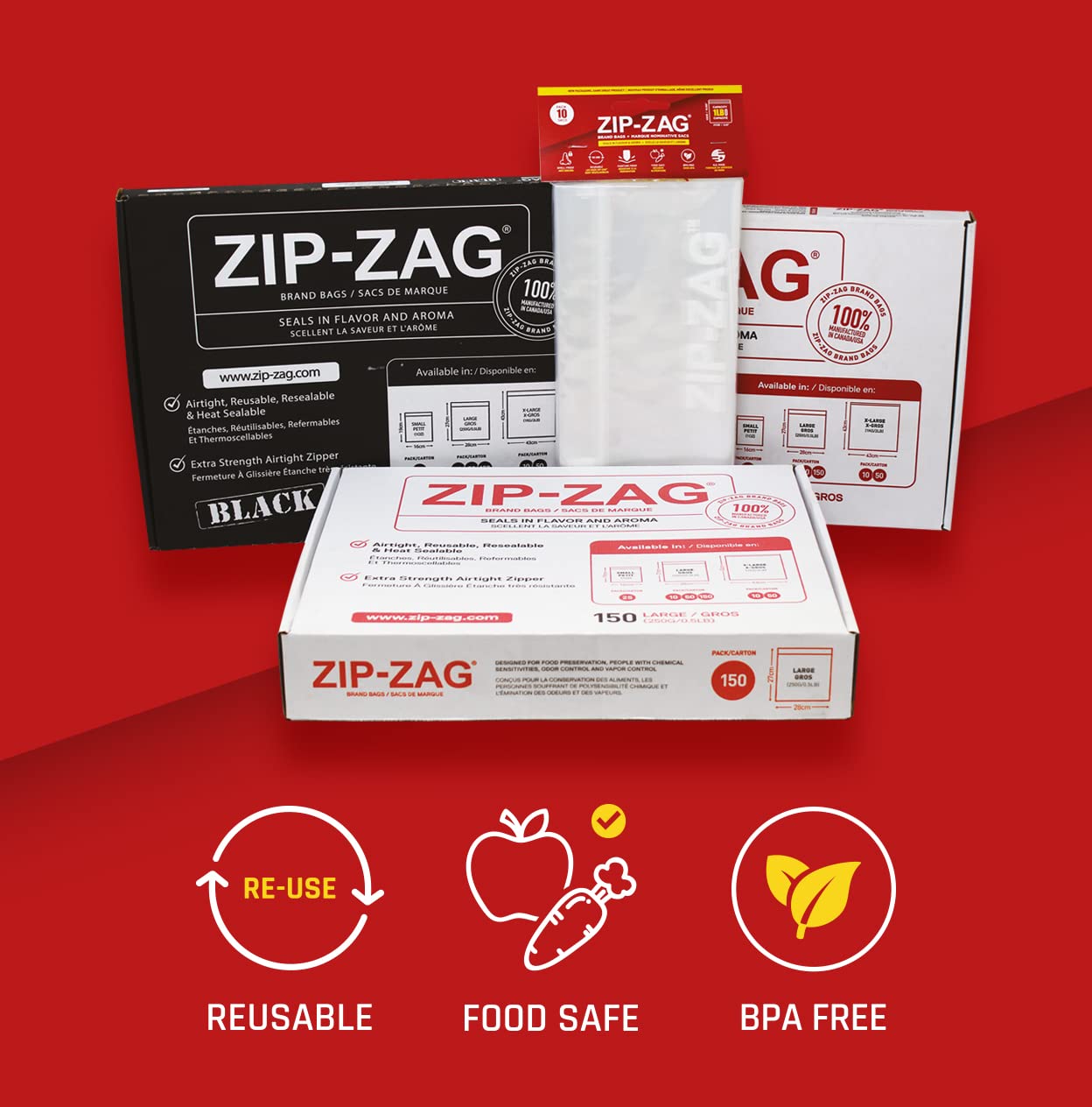 100 Pack 1 LB Zip Lock Bags (16.93