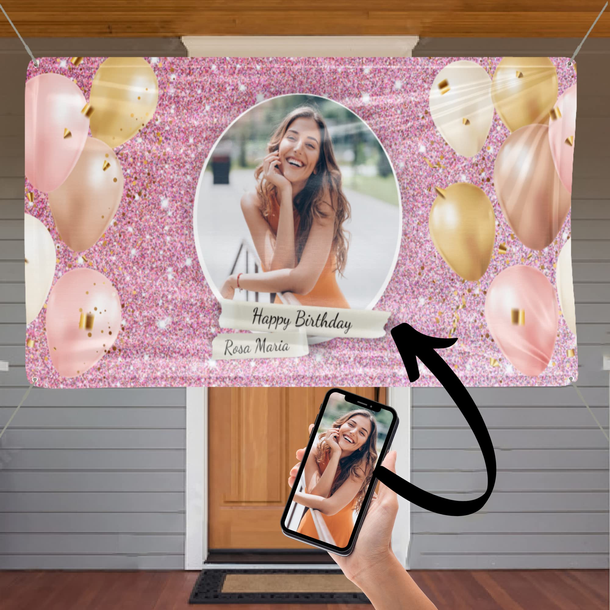 Custom Birthday Vinyl Banner - Personalized Party Backdrop for Celebrations