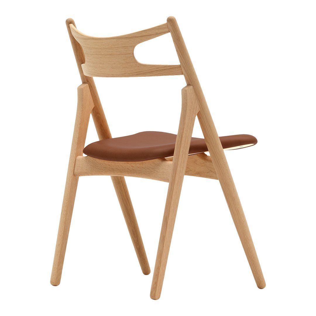 CH29P Sawbuck Chair - Solid Wood Folding Chair for Outdoor Camping, Picnics & Events - Durable & Portable Wooden Chair for Patio, Garden & Backyard