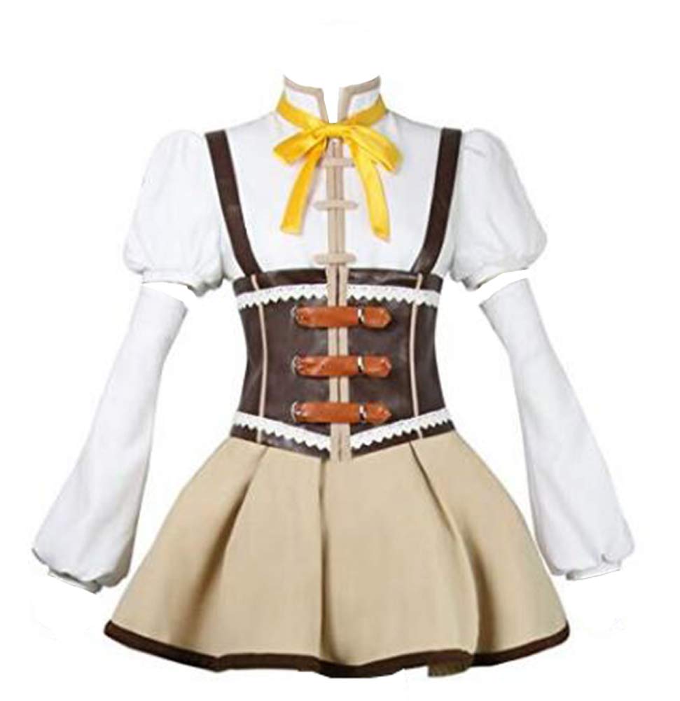 Yunbei Anime Tomoe Mami Cosplay Costume - Official Replica Outfit for Halloween, Comic Con & Anime Events