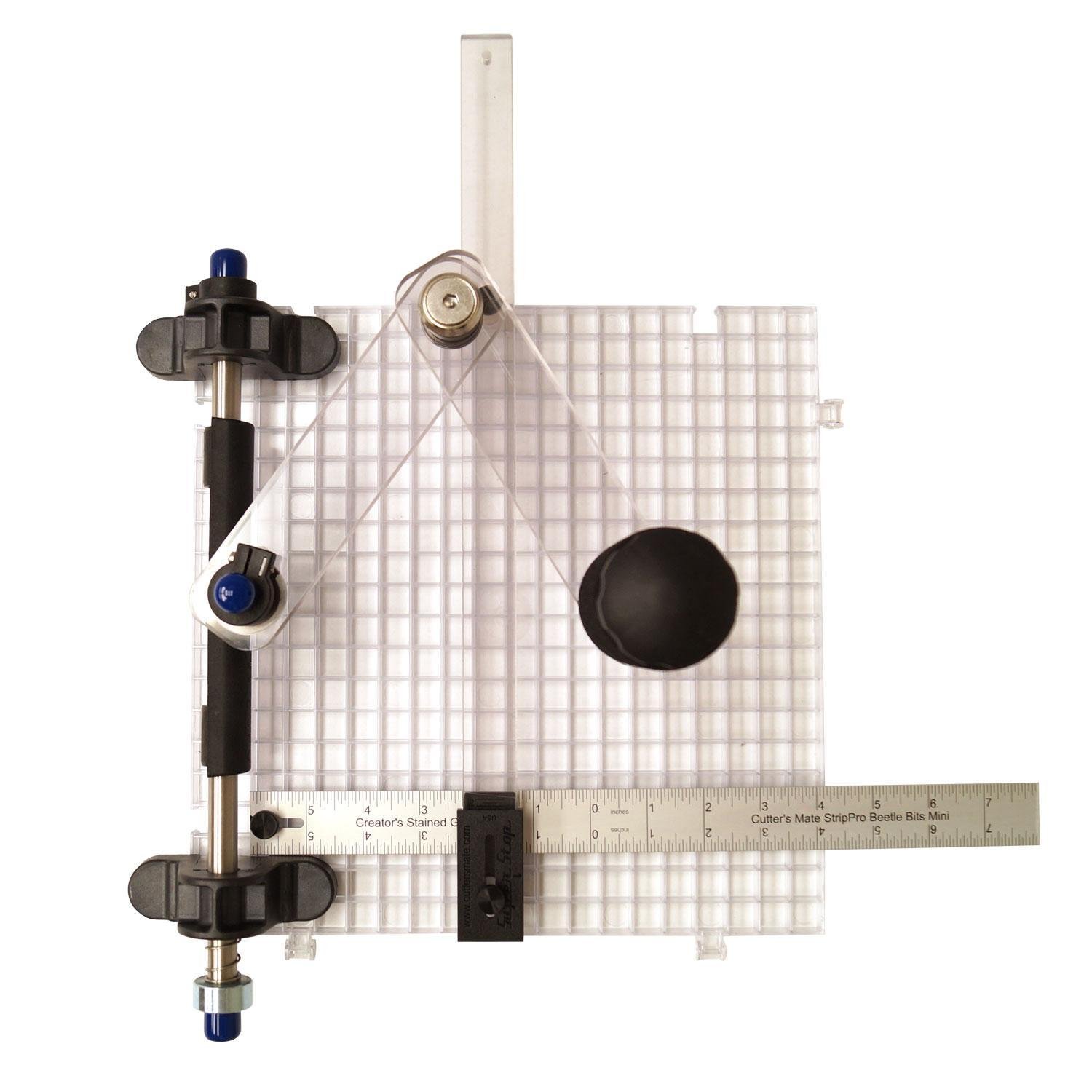 Delphi Glass Cutter's Mate Mini Starter Kit - 2 Pack Waffle Grid Included | Perfect for DIY Stained Glass Projects & Glass Art Creations