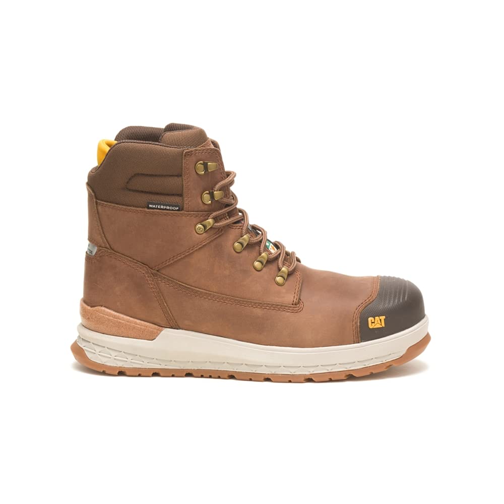 CAT Men's Impact Hiker WP TX CCT CSA Safety Toe Construction Boot - Waterproof Work Boots for Construction, Hiking & Outdoor Jobs