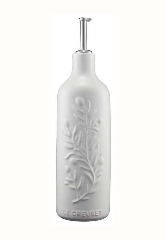 LE CREUSET Premium Olive Oil Cruet - Elegant Glass Bottle with Pour Spout for Kitchen, Salad Dressing & Gourmet Cooking