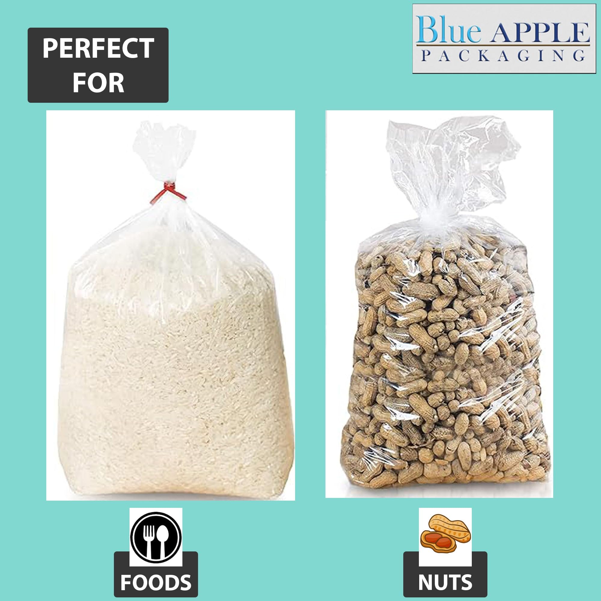 Durable 20x18x26 Clear Plastic Bags - 1.5Mil Heat Sealable for Party Favors & Gifts