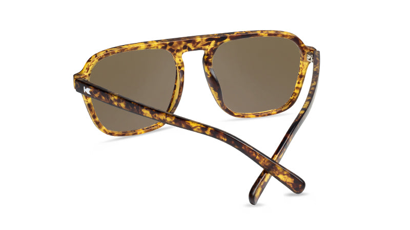 Pacific Palisades Matte Tortoise Shell & Amber Sunglasses - Stylish UV Protection for Outdoor Activities, Beach, and Driving