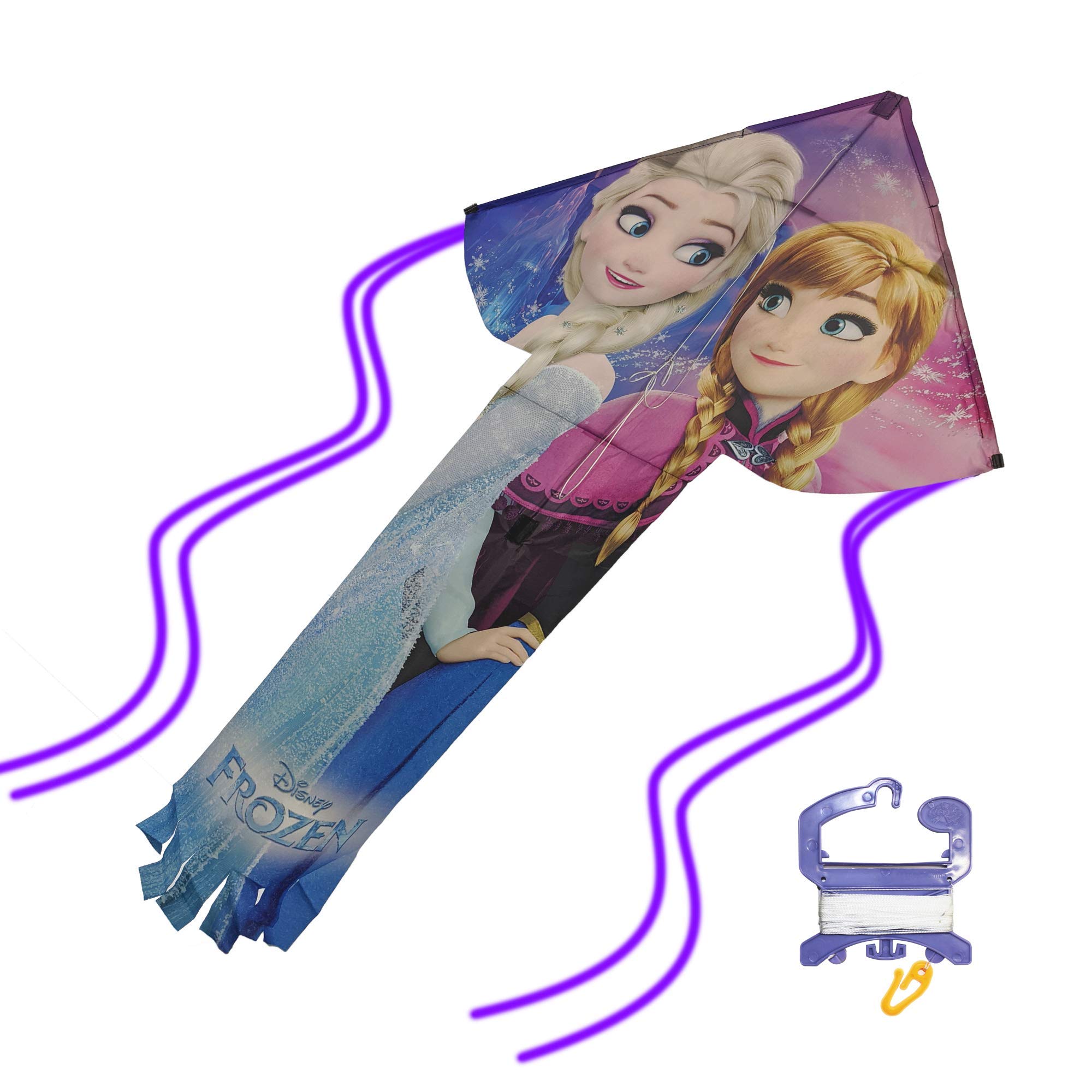 X Kites SkyFlier 50-Inch Nylon Kite - Frozen Themed Outdoor Flying Toy for Kids & Adults | Perfect for Beach, Park & Family Picnics