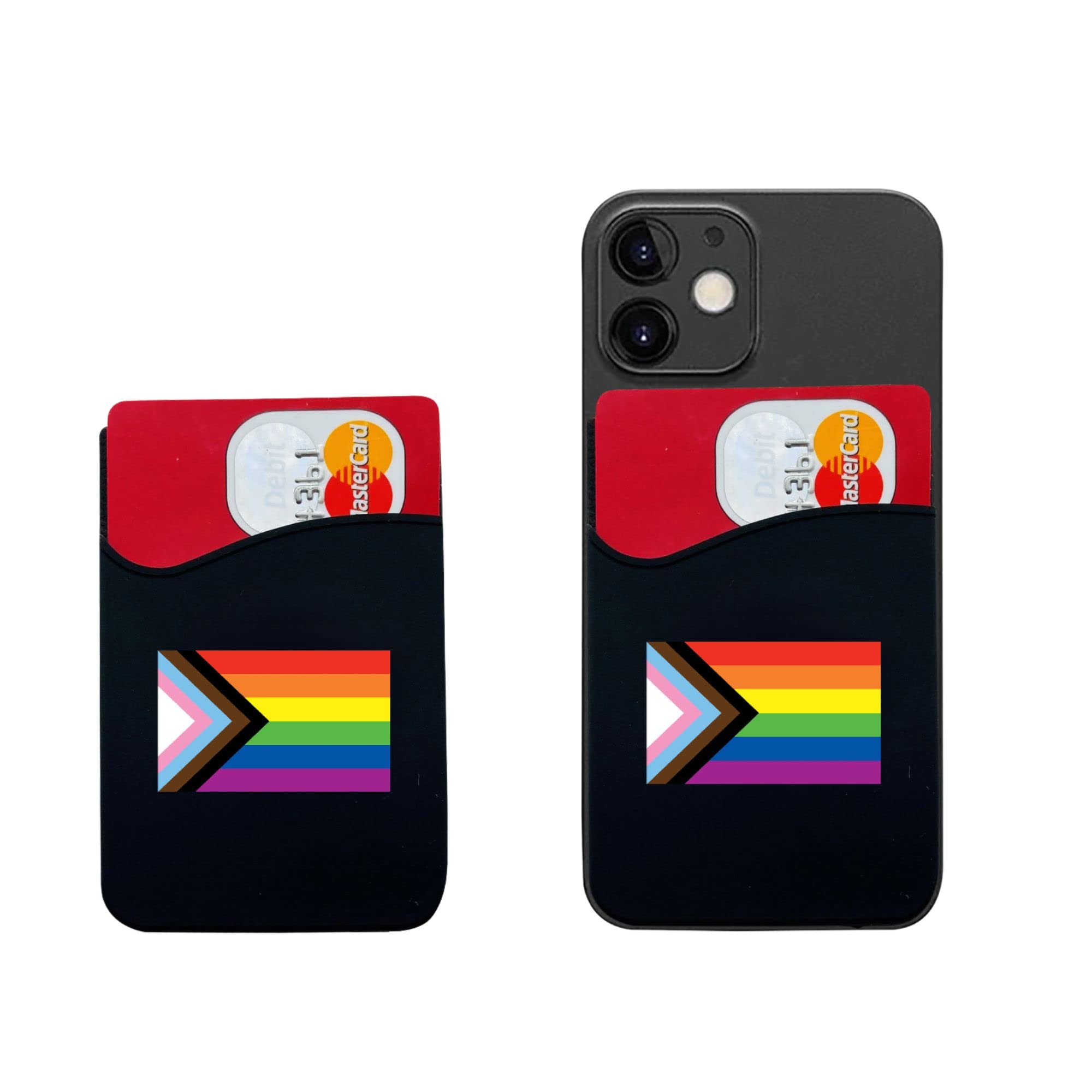 Daniel Quasar Silicone Phone Wallet Holder - Stick-On Wallet for iPhone & Android - LGBTQ Accessories, Pride Month Gifts, Promotional Events - Perfect for Daily Use, Travel & Parties