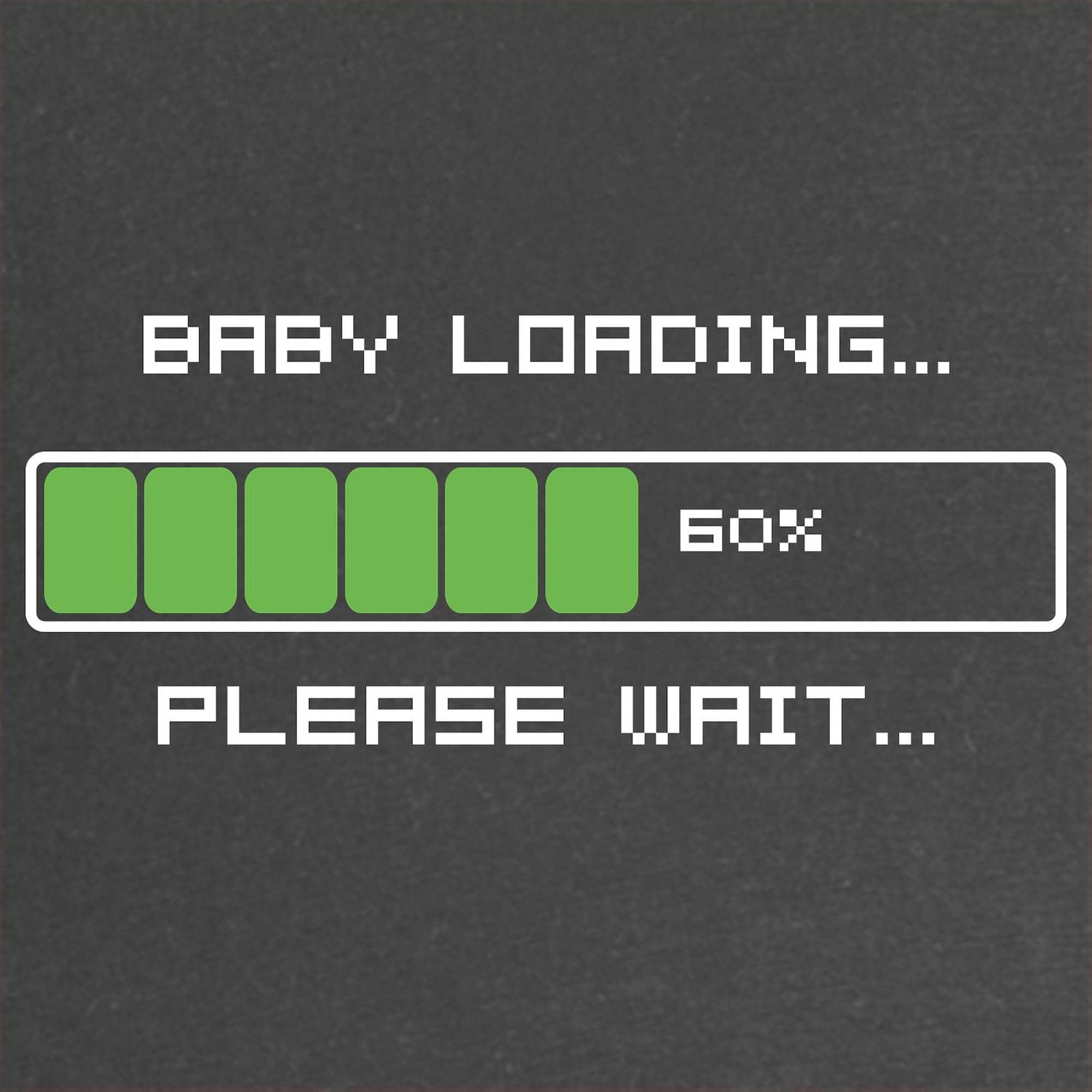 Funny Maternity T-Shirt for Women - 'Baby Loading Please Wait' Design with Ruched Sides | Comfortable Pregnancy Tee for Baby Showers, Gender Reveals & Maternity Photos