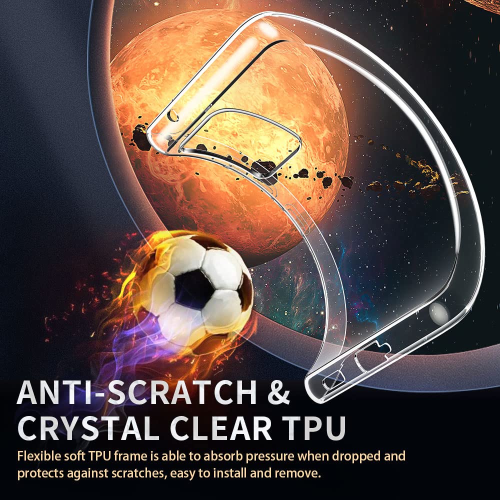Crystal Clear Samsung Galaxy A23 5G Case - Soft Slim Fit Transparent TPU Protective Cover | Shockproof & Anti-Scratch | Perfect for Everyday Use, Work & Travel
