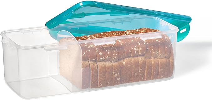 STARFRIT 94507 Airtight Plastic Bread Storage Container with Locking Lid - Keep Bread Fresh for Longer - Perfect for Kitchen, Pantry, and Camping Use