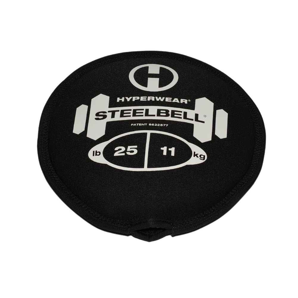 Hyperwear SteelBell - 4-Way Stretch Neoprene Kettlebell with Patented No-Leak Design for Strength Training - USA Made with Sustainable Steel Shot - Perfect for Home Gym, CrossFit & Functional Fitness Workouts