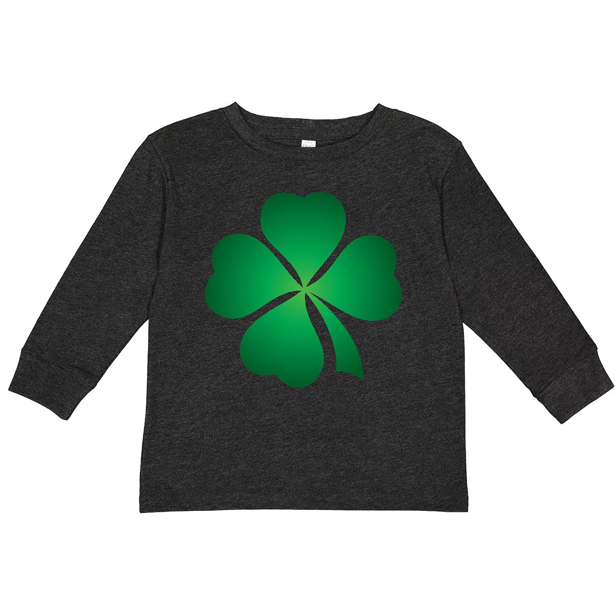 Inktastic St. Patrick's Day Green Clover Toddler Long Sleeve T-Shirt | Cute Irish-Themed Kids Apparel for Boys & Girls | Perfect for St. Paddy's Day Celebrations & Irish Pride Events