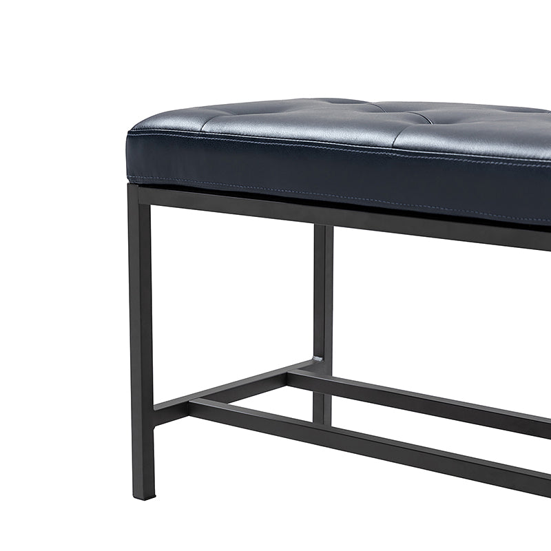 Johannes Upholstered Bench - Stylish Storage Ottoman with Tufted Cushion, Modern Entryway Bench for Bedroom, Living Room & Hallway - Perfect for Seating, Storage & Home Decor