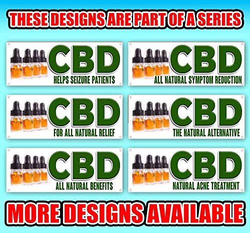 Natural CBD Acne Treatment Cream - 13 oz | Heavy-Duty Vinyl Banner with Metal Grommets | Non-Fabric | Perfect for Trade Shows, Events & Retail Displays