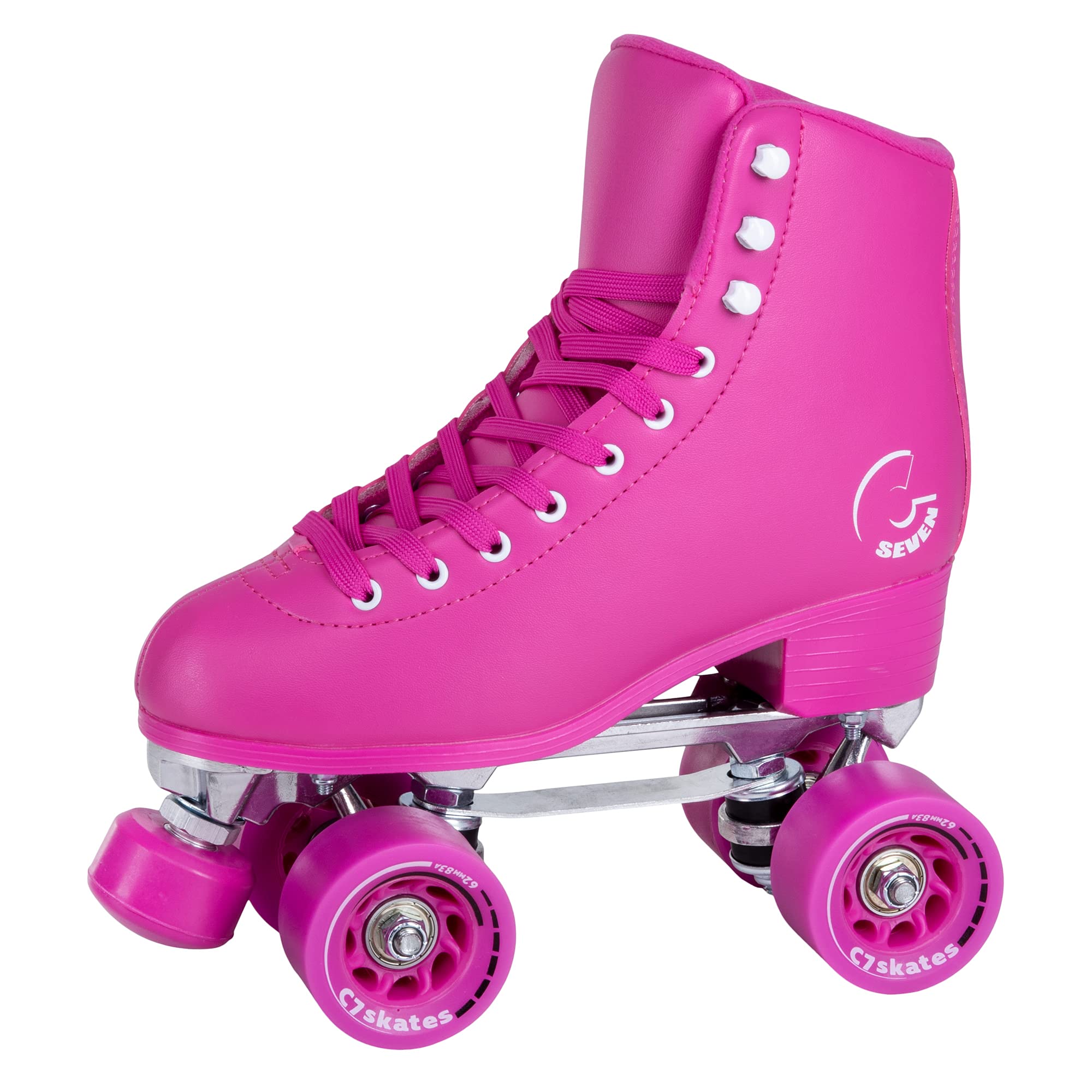 C7 Skates Dark Magic Quad Roller Skates for Outdoor & Rink Skating