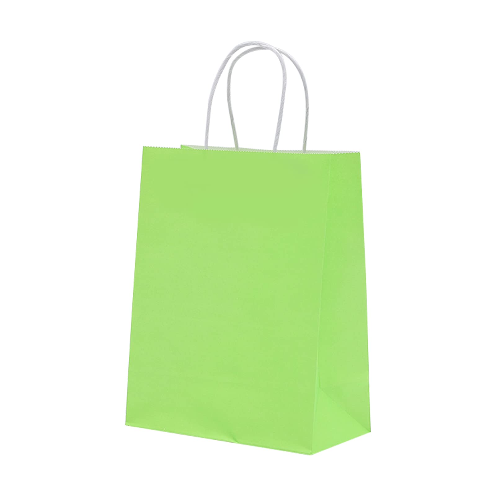 50 Pcs Kraft Paper Bags with Handles - Eco-Friendly Brown Shopping Bags for Retail Stores, Grocery Packaging & Takeout - 10.6x3x8 Inches - Perfect for Restaurants, Kids Parties, Holiday Gifts & Boutique Packaging