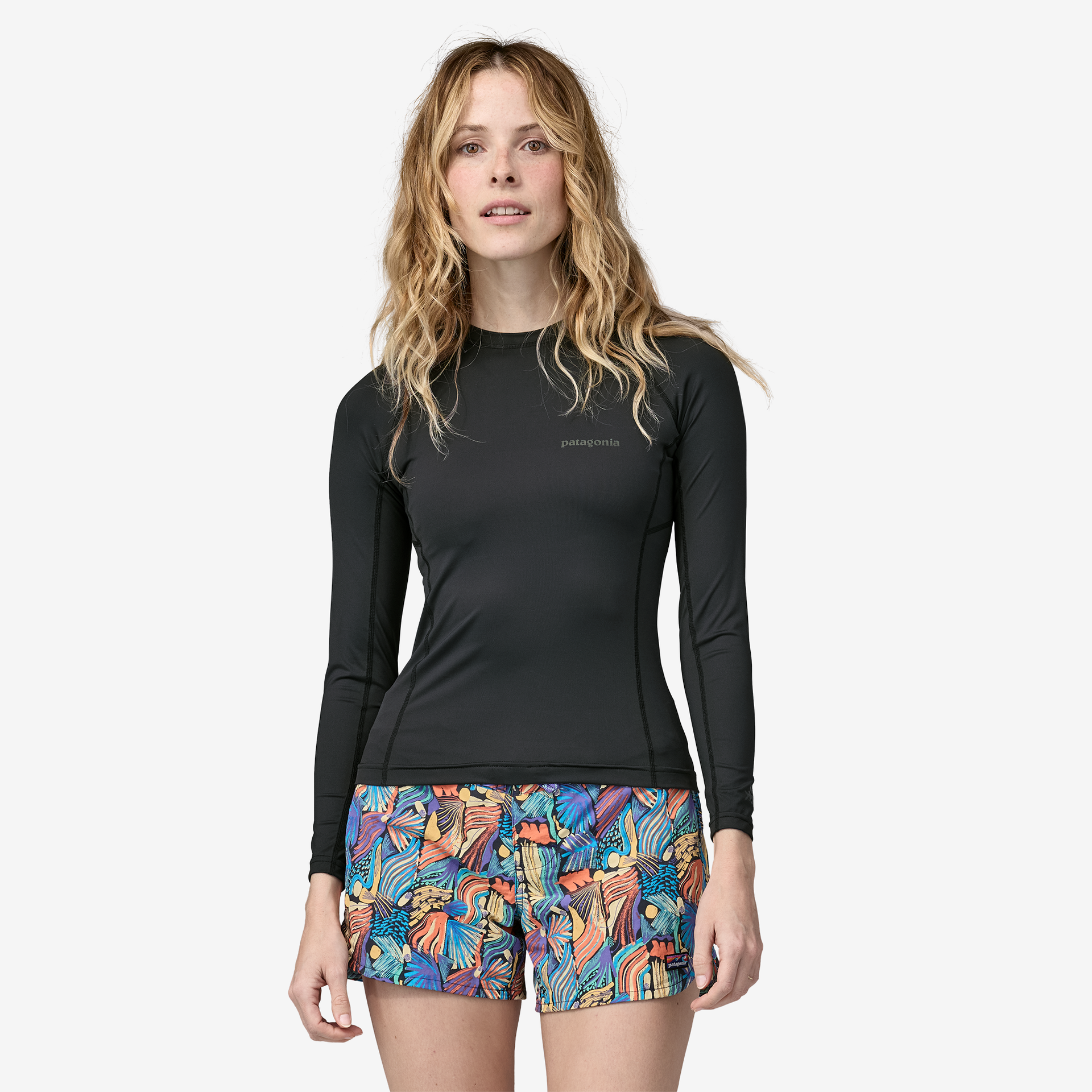 Women's Long Sleeve Rash Guard Surf Shirt - UPF 50+ Sun Protection Swim Top for Surfing, Swimming & Beach Activities