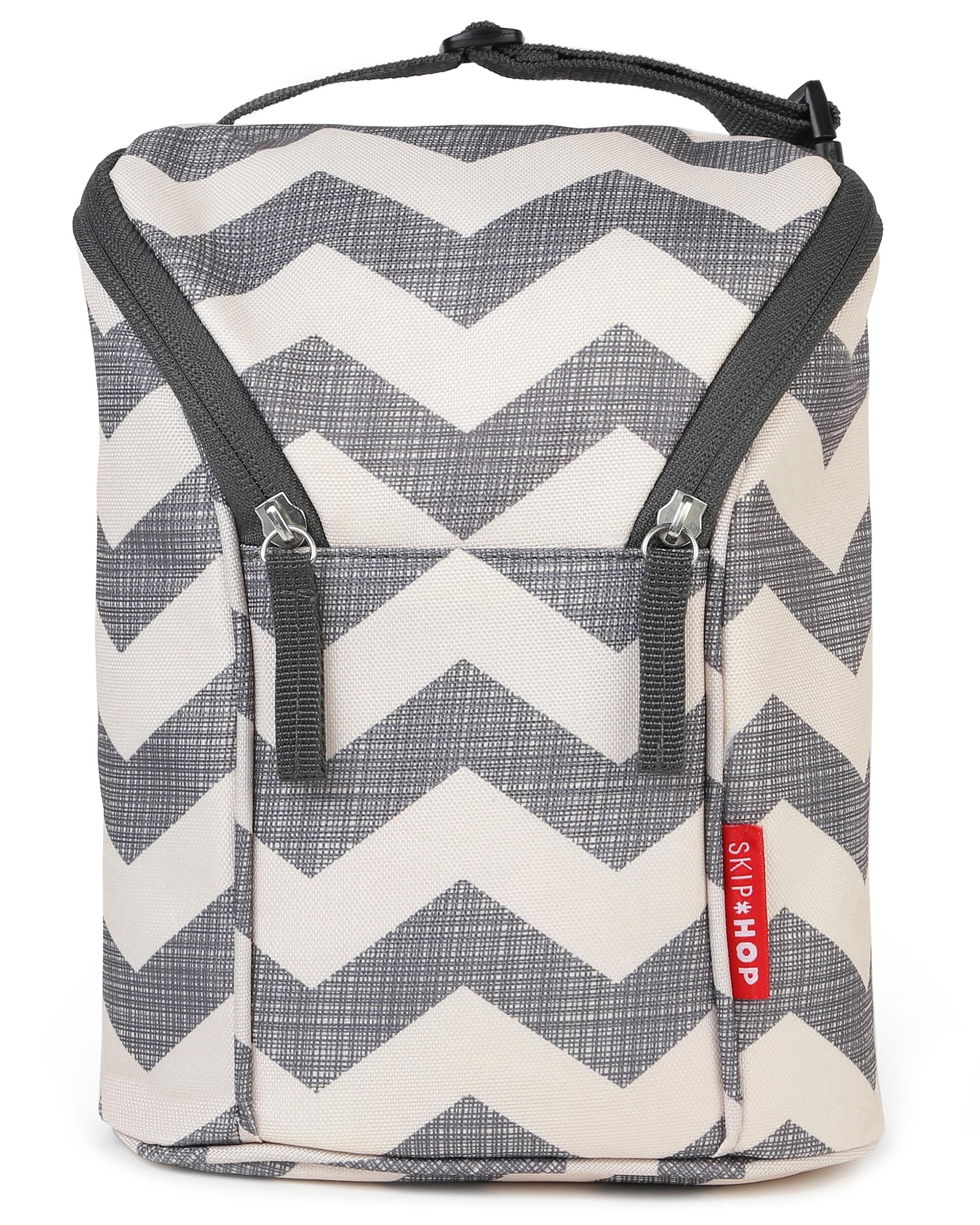 Skip Hop Grab & Go Double Bottle Bag - Insulated Baby Bottle Holder for Twins, Perfect for Daycare, Travel & On-the-Go Parents - BPA-Free & Leak-Proof Design