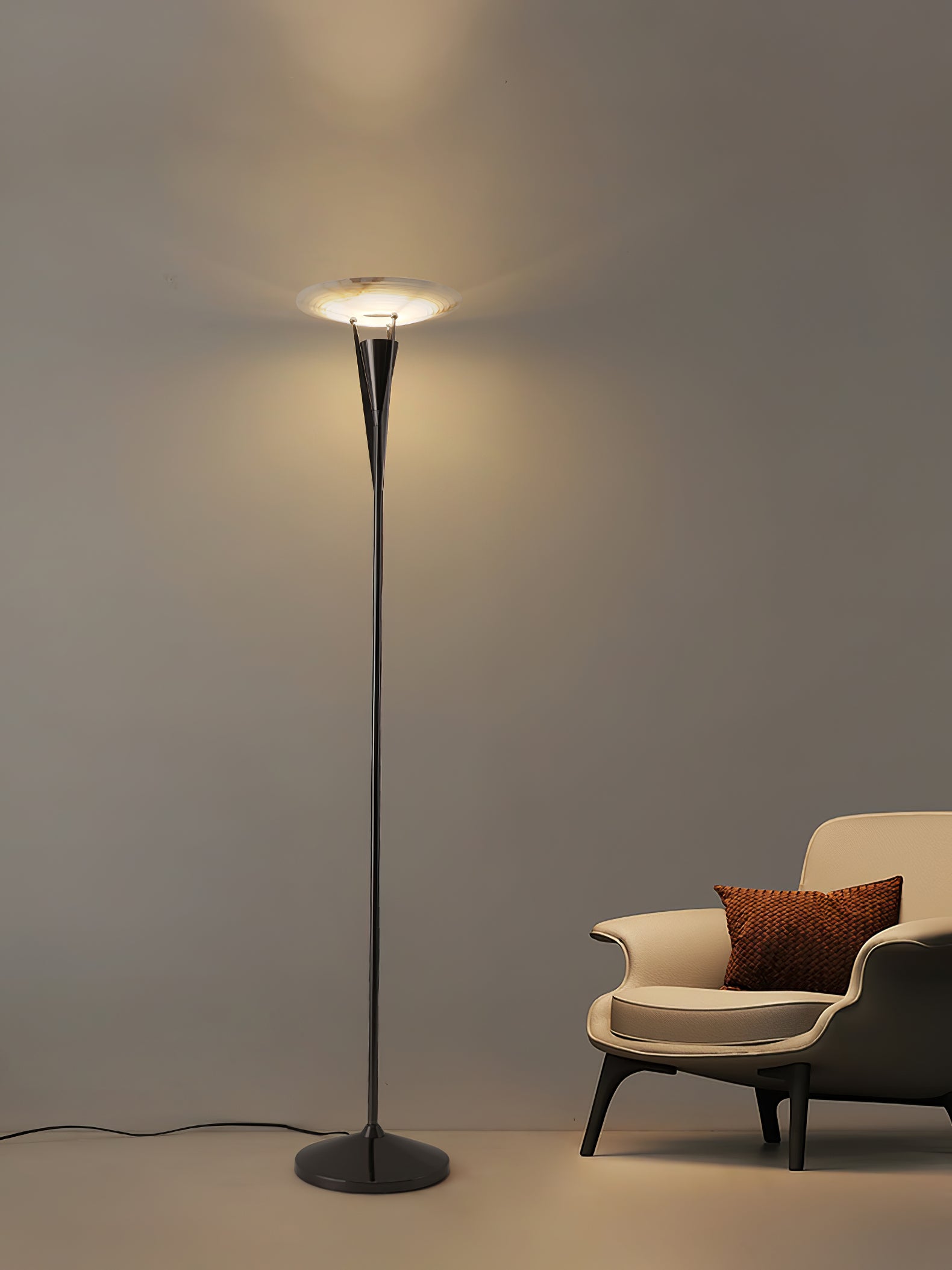 Modern Aragon Floor Lamp - Adjustable LED Standing Light for Living Room, Bedroom & Office - Brighten Your Space with Stylish Home Decor Lighting