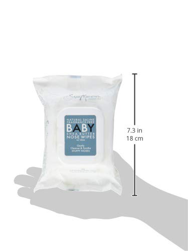 Shea Moisture Fragrance-Free Baby Shea Butter Nose Wipes - Hypoallergenic & Natural Saline Formula, 30 Count - Gentle for Newborns & Sensitive Skin, Perfect for Diaper Bags & On-the-Go Care