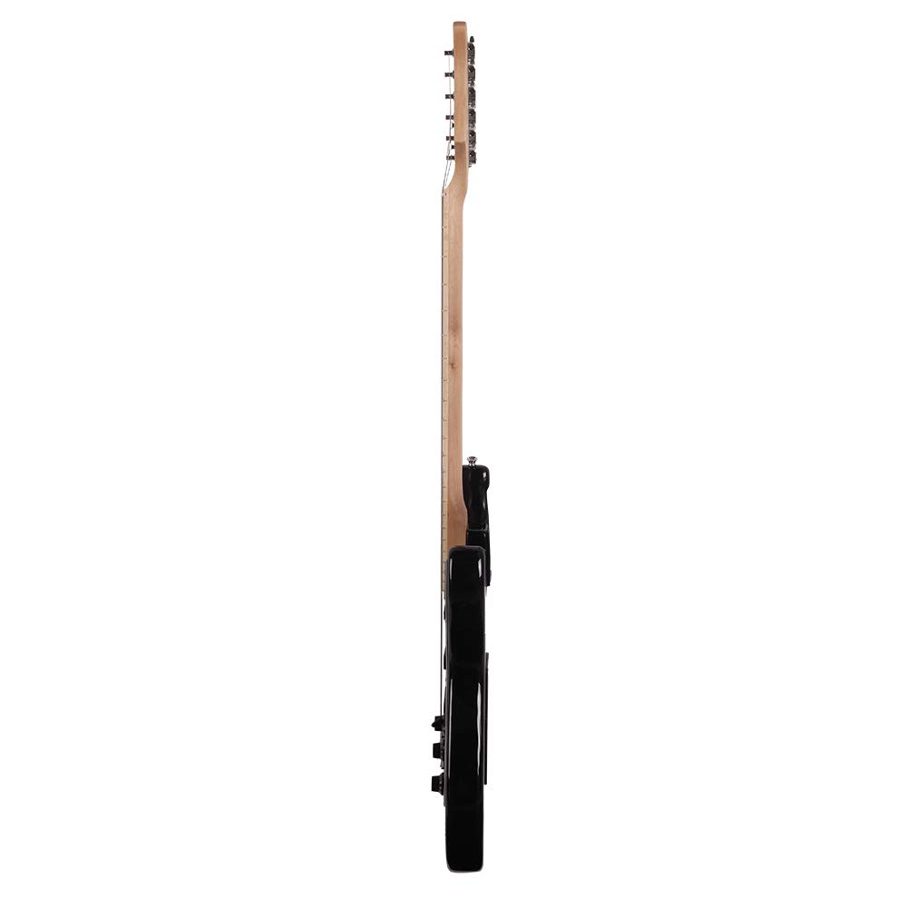 Premium Electric Guitar Kit with Black Pickguard, 10W Amplifier, Gig Bag, Picks & Accessories - Complete Starter Set for Beginners & Professionals | Perfect for Home Practice, Studio Recording & Live Performances (Black)
