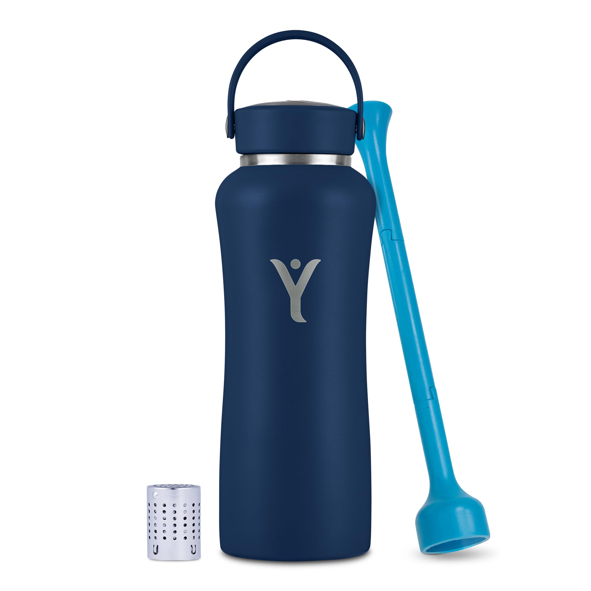 DYLN Alkaline Water Bottle - Portable Hydrogen Water Generator with 9.5 pH Hydrogen-Rich Water | Vacuum Insulated Stainless Steel Bottle Keeps Drinks Cold 24 Hours | Perfect for Hiking, Gym & Travel Hydration