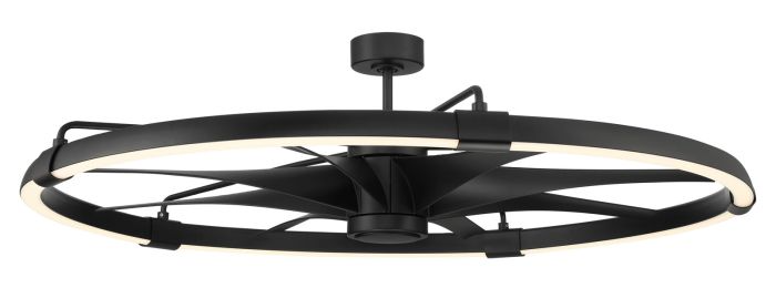 Craftmade Axel Indoor Outdoor Ceiling Fan AXL57FB8 - Energy Efficient 52 Inch with Remote Control - Perfect for Living Room, Bedroom & Patio