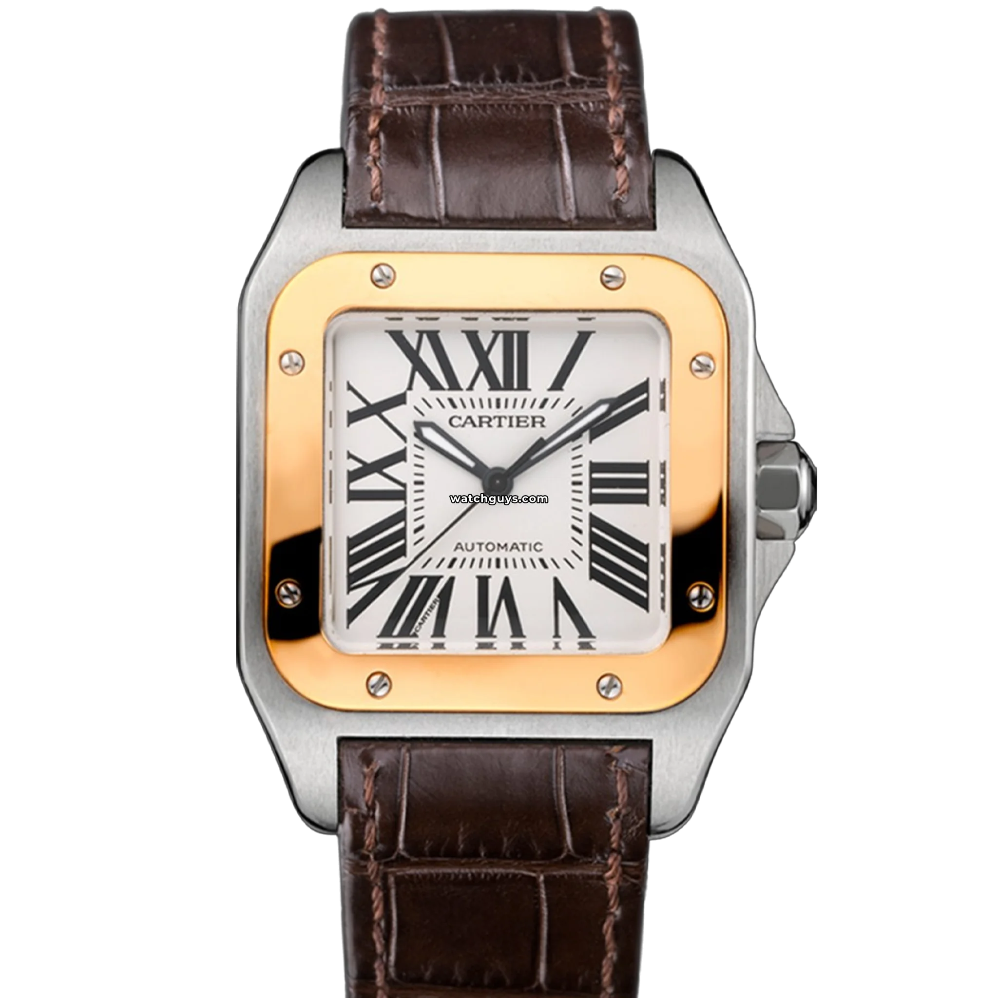 Cartier Santos Medium Watch - 18K Rose Gold Luxury Timepiece W20107X7 for Men | Perfect for Business, Formal Events & Gifting