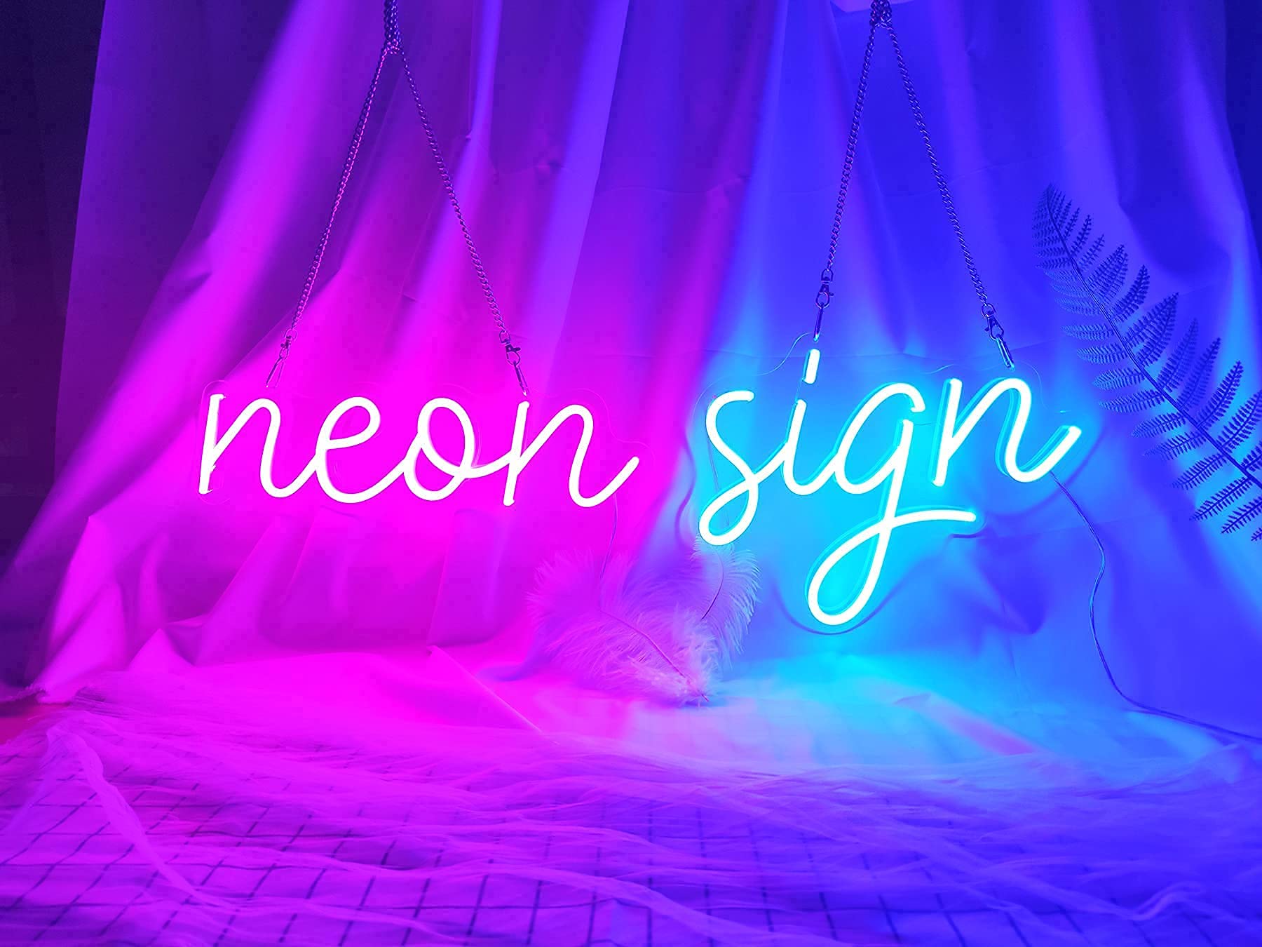 Custom LED Neon Signs - Personalized Handmade Neon Lights for Weddings, Name Gifts, Business Logos, Bars & Home Decor (55 Inch) - Perfect for Bedroom Wall Art, Party Decorations and Business Branding