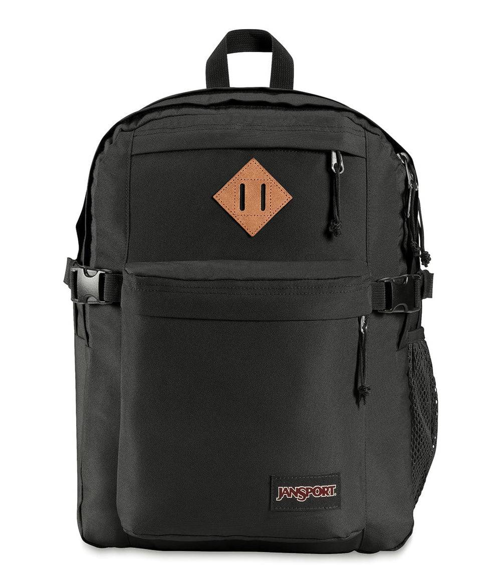 JanSport Main Campus Backpack - Black | Durable School & College Backpack for Students, Travel & Outdoor Adventures | Water-Resistant & Spacious Design
