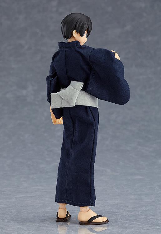 Figma #472 Male Yukata Outfit Body (Ryo) - Japanese Traditional Kimono Cosplay Costume for Anime Figures & Collectibles | Perfect for Display, Photography & Anime Conventions