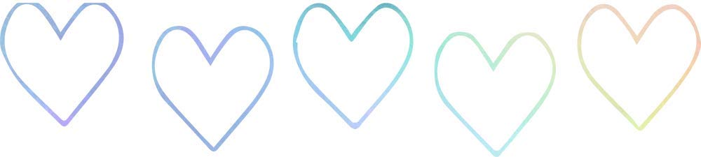 ANGLEDEST Holographic Love Heart Vinyl Decals (2-Pack) - Waterproof Stickers for Laptops, Phones, Helmets, Cars, Mugs & Home Decor - Perfect for DIY Projects, Room Decor & Personalizing Your Belongings