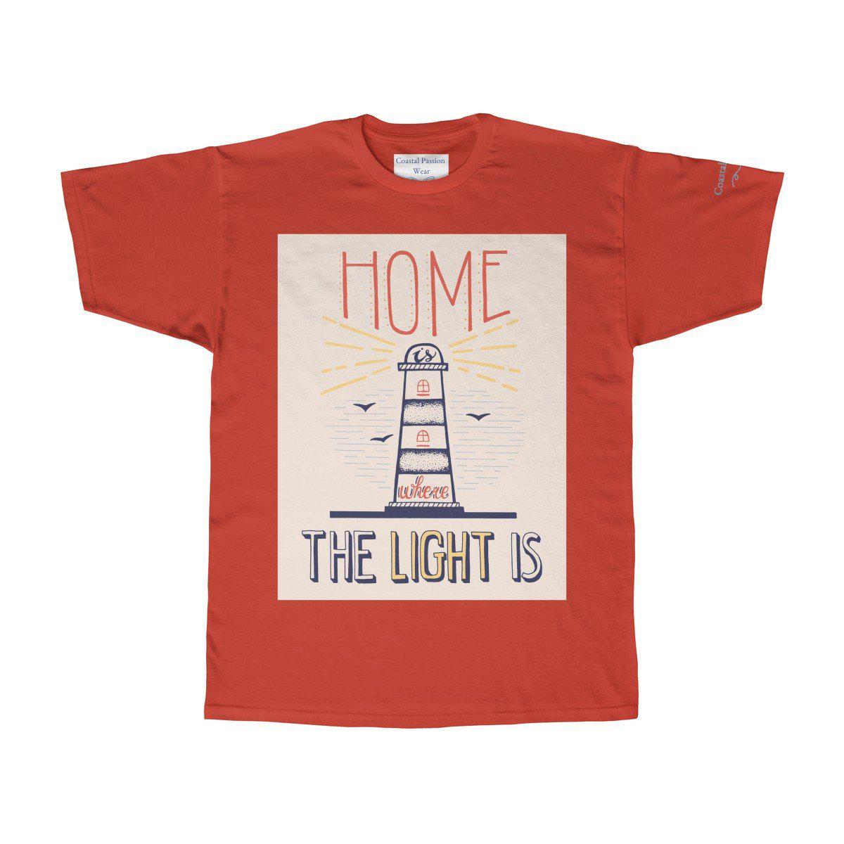Home Is Where The Light Is T-Shirt - Comfortable Cotton Graphic Tee for Women & Men - Perfect for Casual Wear, Outings & Gifting