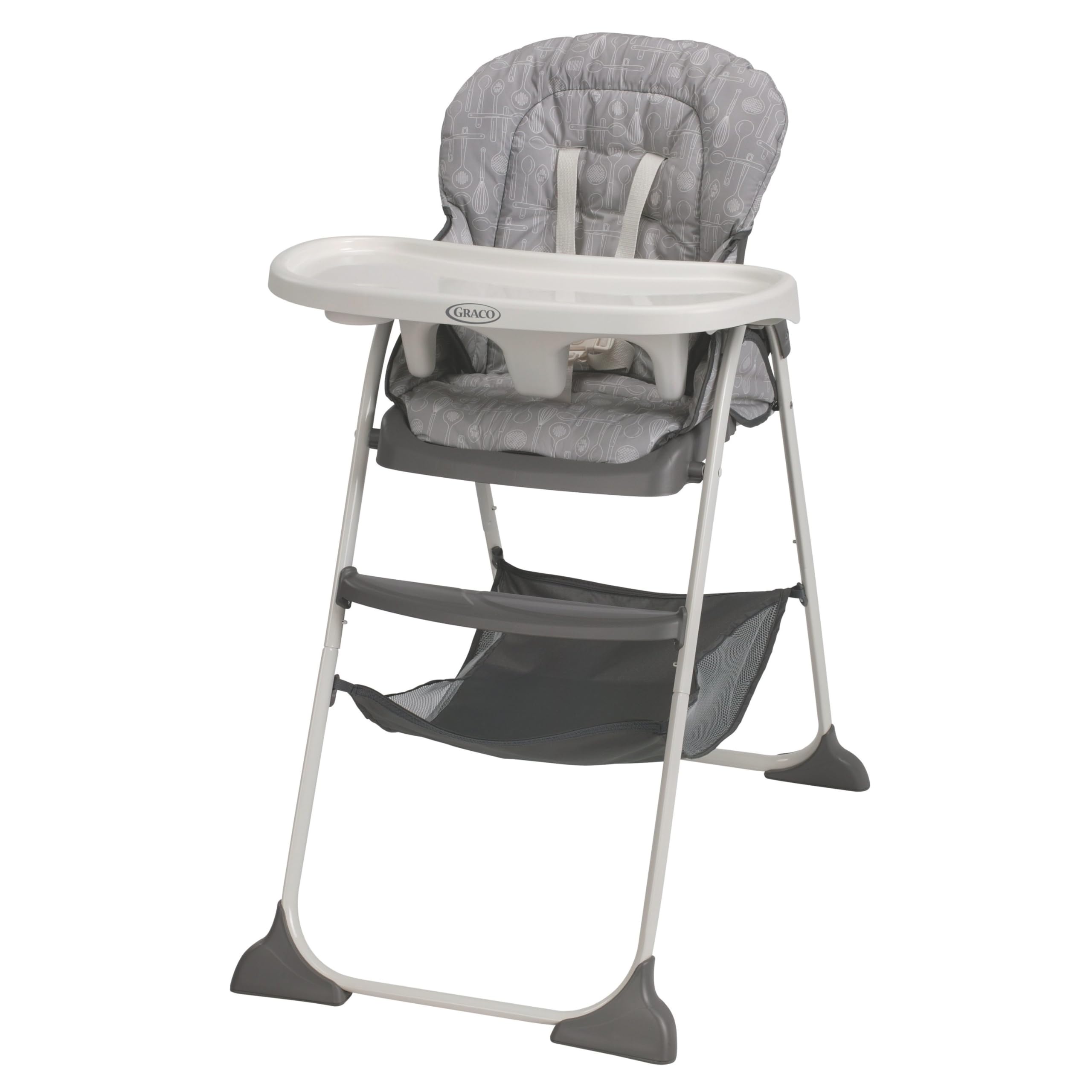 Graco Slim Snacker High Chair - Ultra Compact Baby High Chair with Whisk Design | Space-Saving Dining Seat for Small Kitchens & Travel | Perfect for Infants & Toddlers at Home or Restaurants