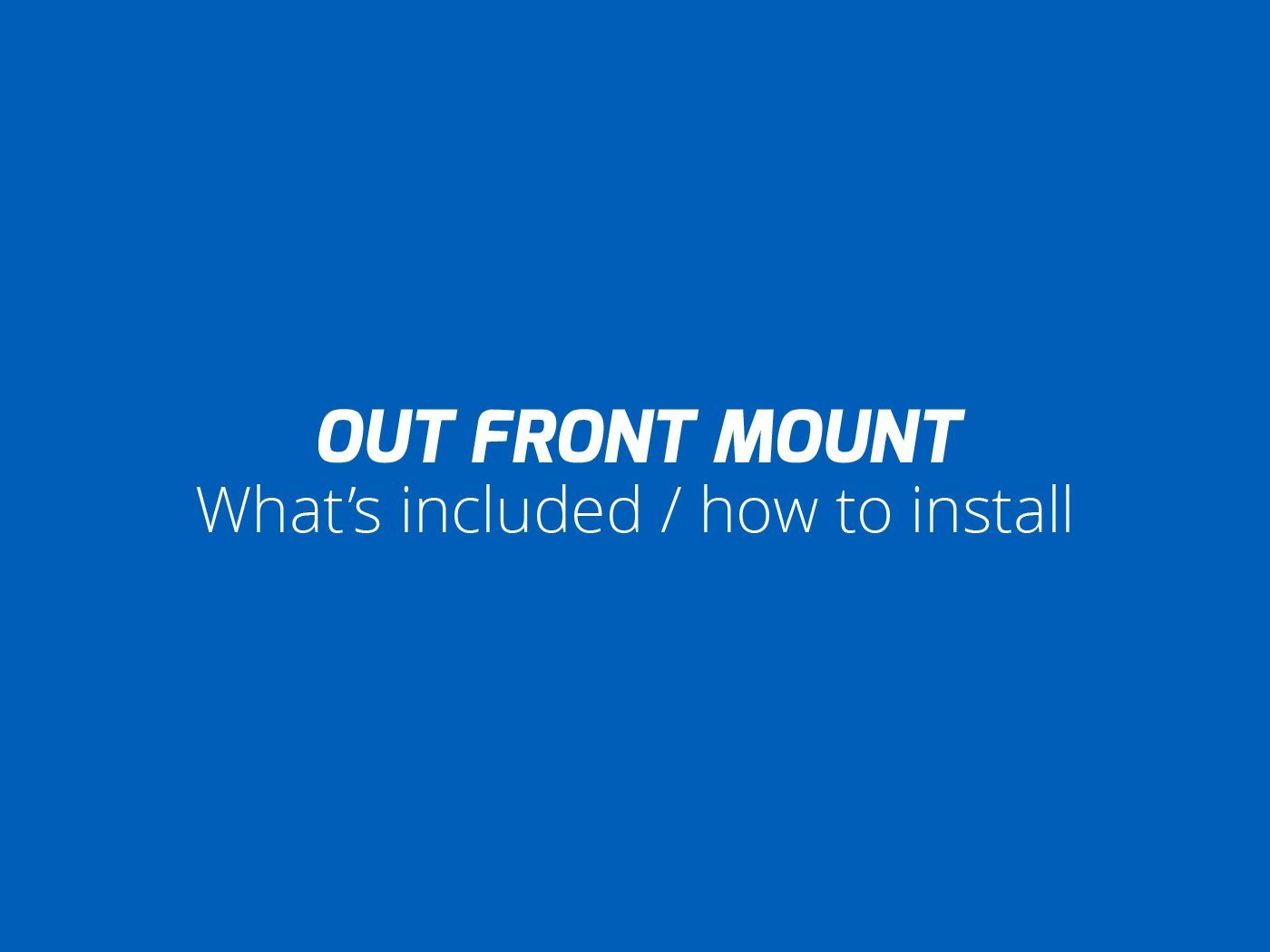 Out Front Bike Mount for GoPro & Action Cameras - Universal Camera/Light Adapter for Cycling, Hiking & Outdoor Adventures
