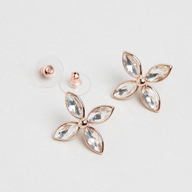 Ebba Rose Gold Earrings for Women - Elegant Hoop & Stud Earrings for Daily Wear, Parties & Gifts