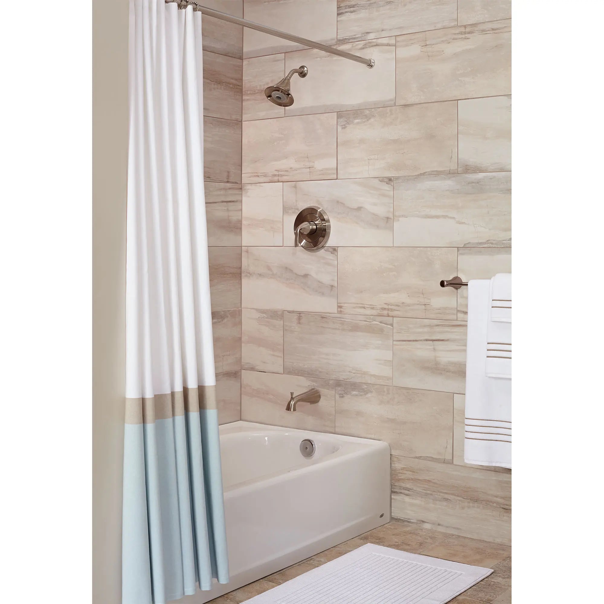 Fluent 2.0 GPM Tub and Shower Trim Kit with Lever Handle - Chrome Finish for Bathroom & Shower Renovation | Perfect for Modern Home Upgrades