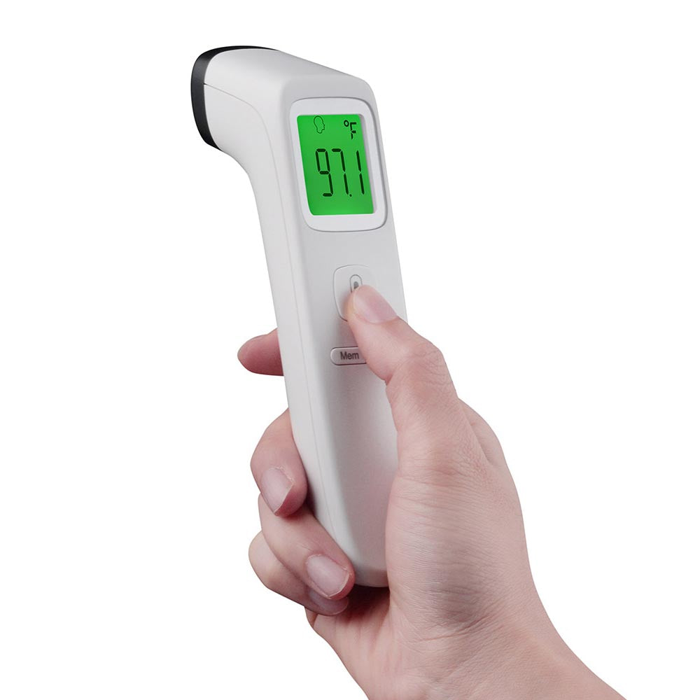 TheLAShop Digital Forehead Thermometer - Non-Contact Infrared Thermometer for Adults, Kids & Babies - Accurate Temperature Reading 32°F to 212°F - Perfect for Home, Office, Travel & Medical Use