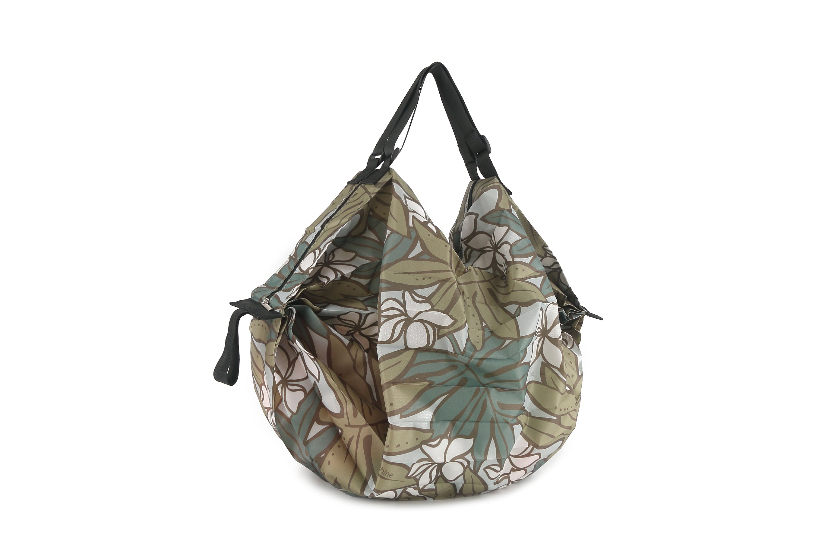 Foldable Reusable Shopping Bag - Jazmine Lauae Camo Print - Eco-Friendly Grocery Tote for Shopping, Travel & Beach - Compact & Lightweight