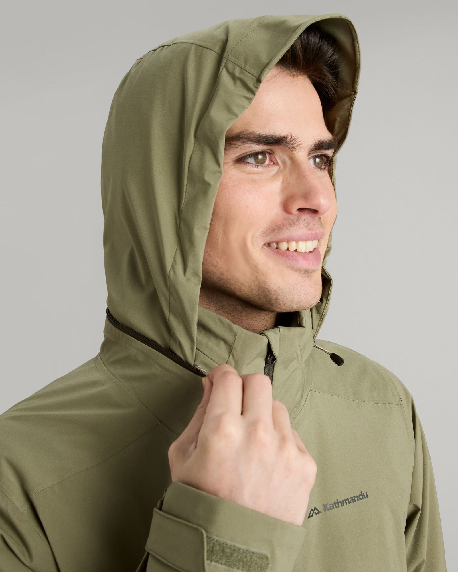 Men's Waterproof Trailhead Stretch 2.5 Layer Rain Jacket - Lightweight Hiking Parka for Outdoor Adventures (Beech Color) - Perfect for Camping, Hiking & Mountain Climbing