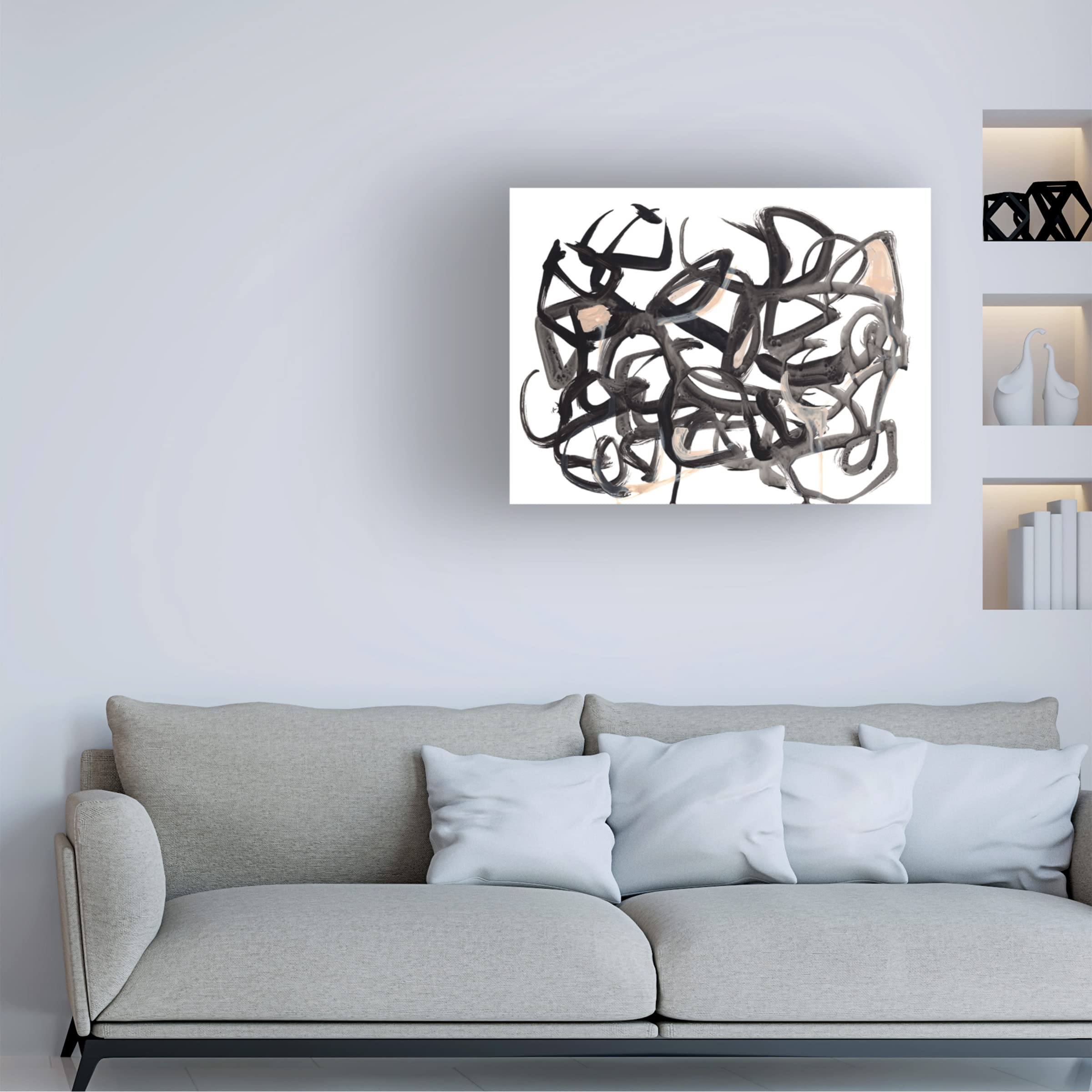 Jennifer Paxton Parker 'Which Way I' Canvas Art Print - Modern Abstract Wall Decor for Living Room, Bedroom & Office - Trademark Fine Art Collection