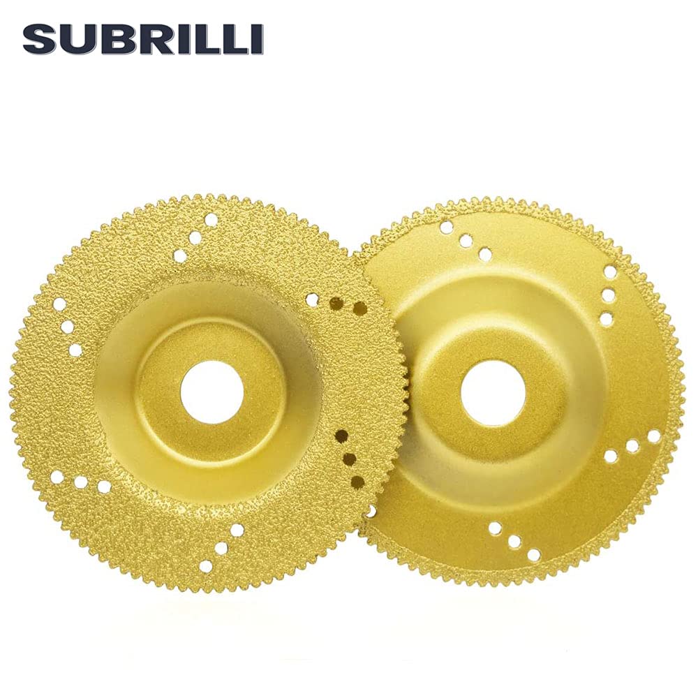 4 Inch Diamond Grinding Cup Wheels 3-Pack - Vacuum Brazed Concrete Cutting Saw Blades for Angle Grinder - Perfect for Concrete Surface Grinding, Masonry Work & DIY Home Renovation Projects