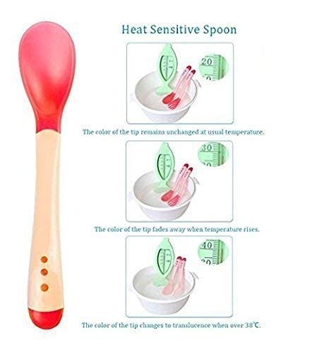 Lappu Baby Teether Set - 3 Pack Silicone Fruit Teethers for Infants 6-12 Months with Heat-Sensitive Color Changing Spoon | Safe Chew Toys for Teething Relief | Perfect for Home, Travel & Daycare Use
