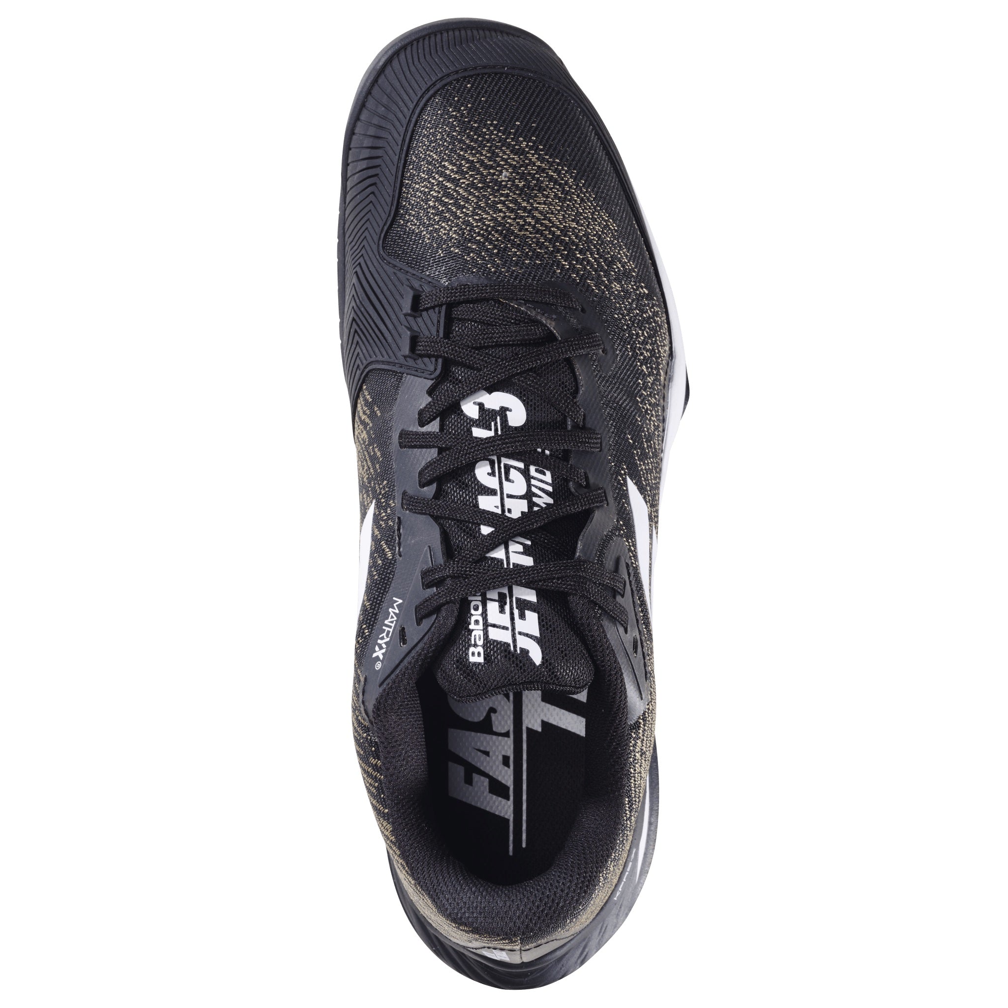 Babolat Jet Mach 3 Wide Men's Tennis Shoes - Black/White | Lightweight Performance Court Shoes for Competitive Play & Training
