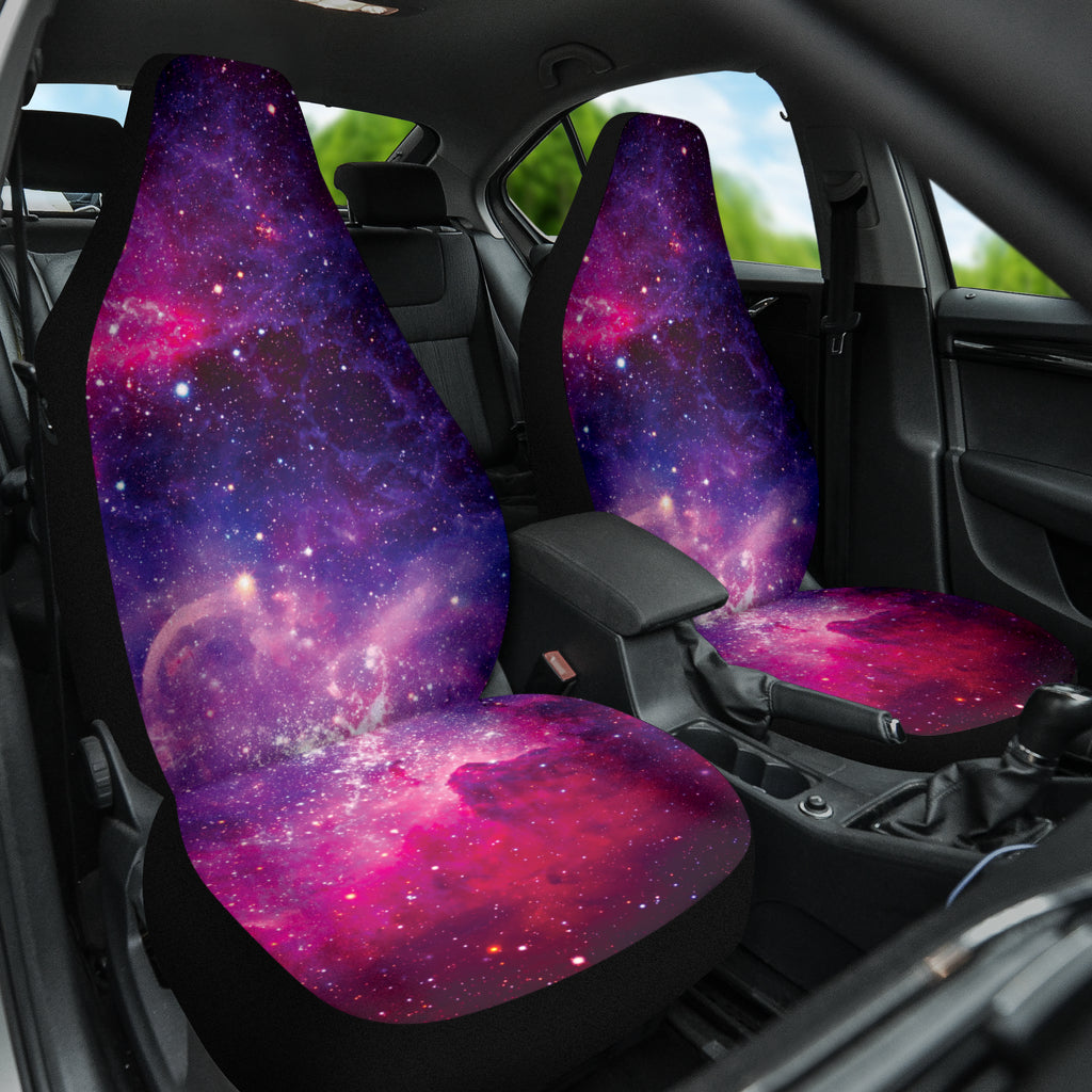 Premium Purple Universe & Planets Car Seat Covers - Universal Fit for Cars, SUVs & Trucks - Space-Themed Auto Accessories for Sci-Fi Fans & Astronomy Lovers - Perfect for Road Trips, Daily Commutes & Gift Giving
