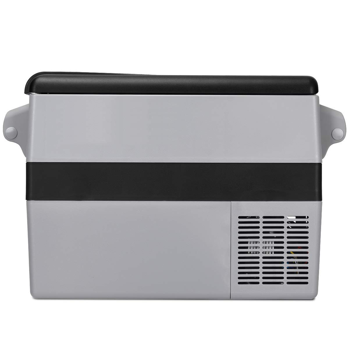 COSTWAY 44-Quart Portable Car Refrigerator - 12V/24V Electric Cooler with 3 Cooling Levels, LCD Display & Shockproof Design - Perfect for Camping, Road Trips, RV Travel, Truck Parties & Outdoor Adventures